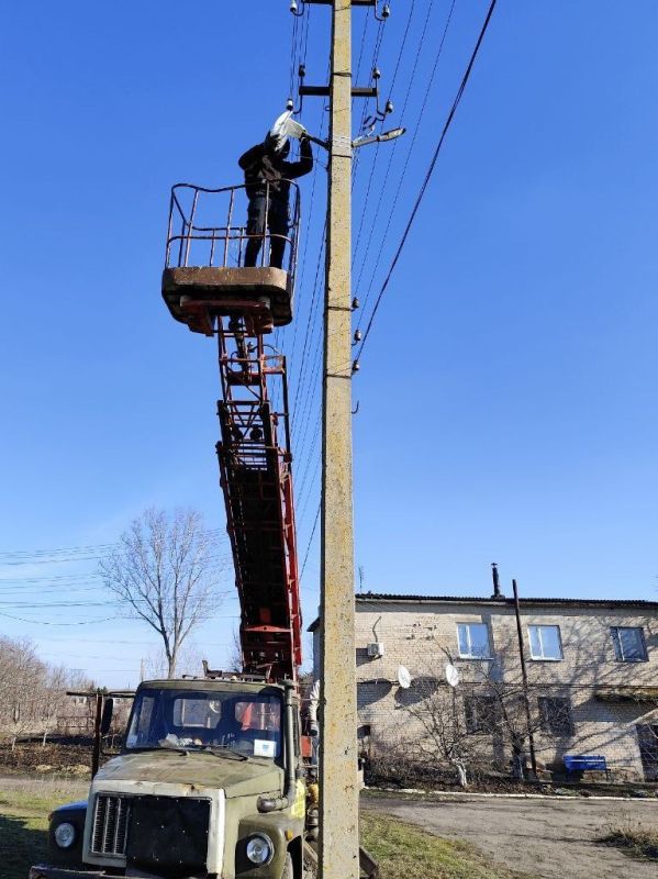 В селе Запорожье завершены работы по восстановлению уличного освещения