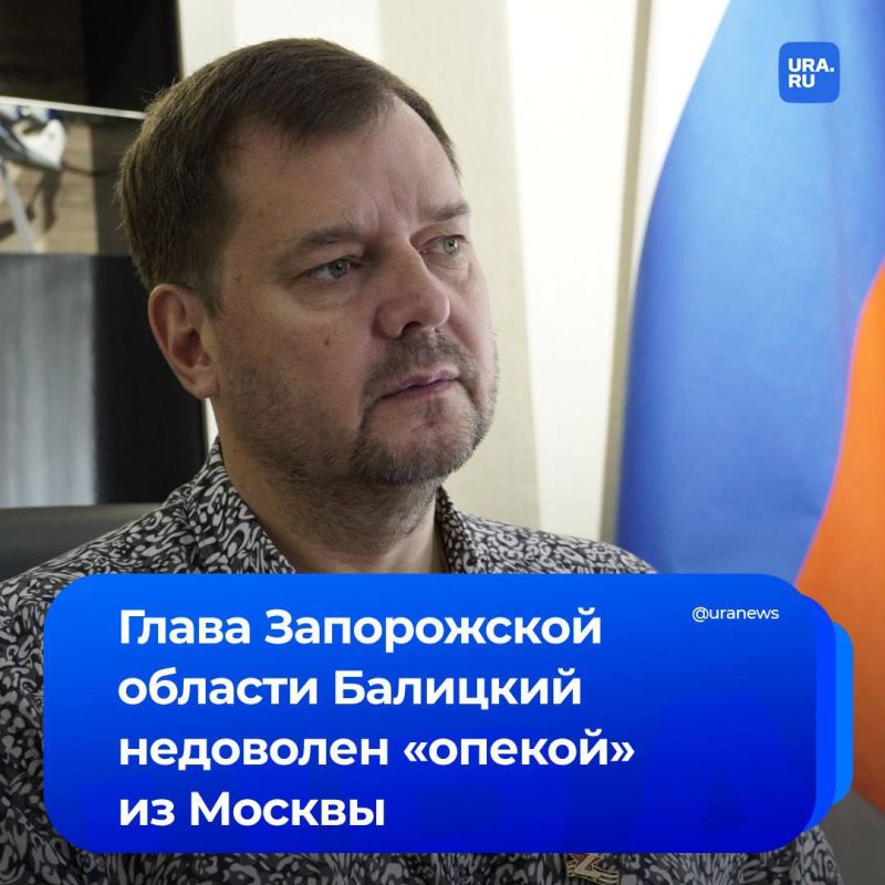 «Князь Запорожский». Глава нового российского региона Балицкий хочет снизить уровень федеральной опеки, сообщил нам осведомленный источник
