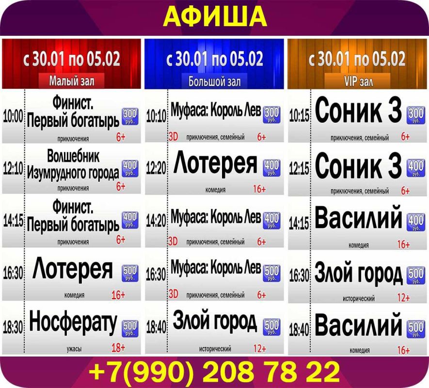 ����� ���������� ������� � 30.01.2025 �� 05.02.2025