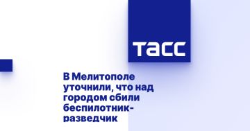 В Мелитополе уточнили, что над городом сбили беспилотник-разведчик