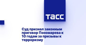 Суд признал законным приговор Пономарева к 10 годам за призывы к терроризму