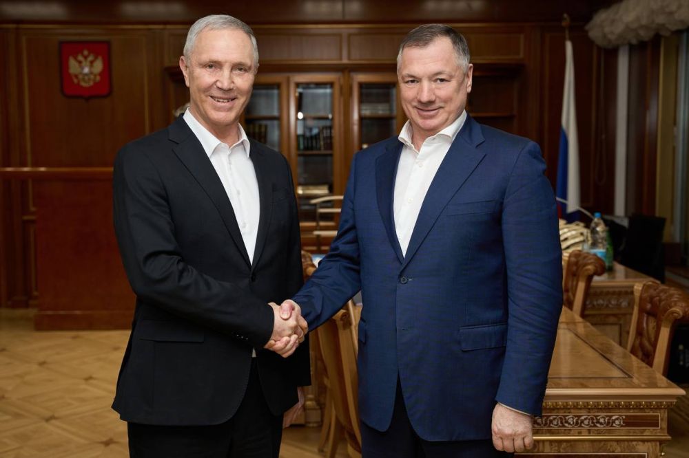 Марат Хуснуллин: Провёл рабочую встречу с Губернатором Херсонской области Владимиром Сальдо