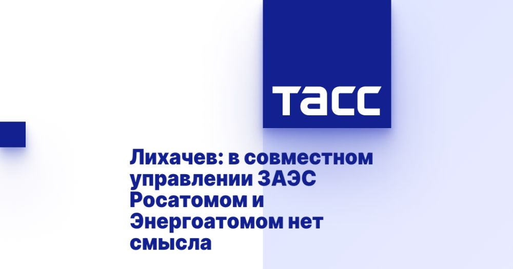 Лихачев: в совместном управлении ЗАЭС Росатомом и Энергоатомом нет смысла
