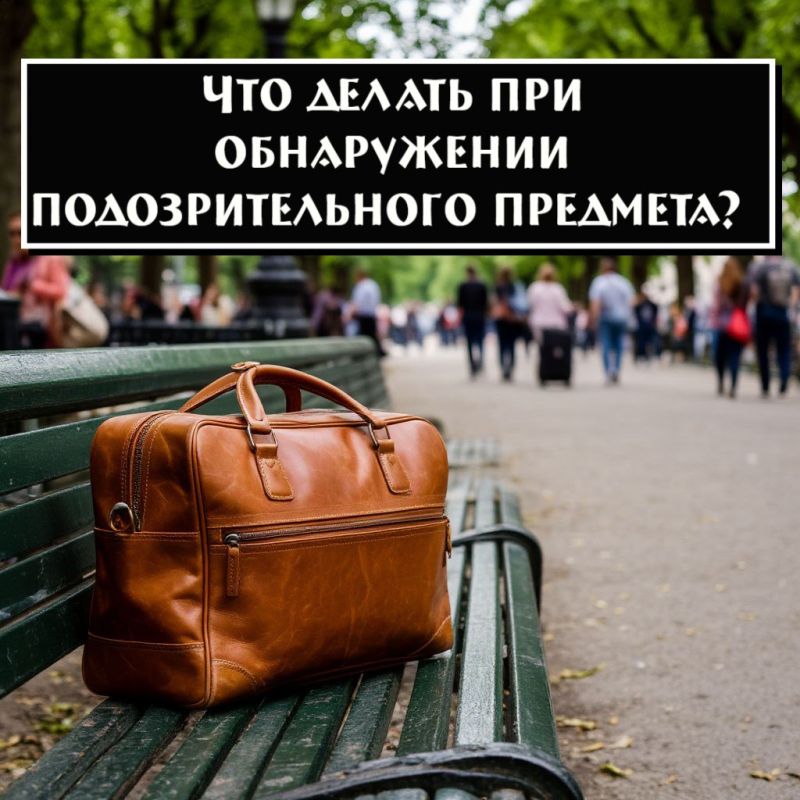 Как вести себя при обнаружении подозрительного предмета?