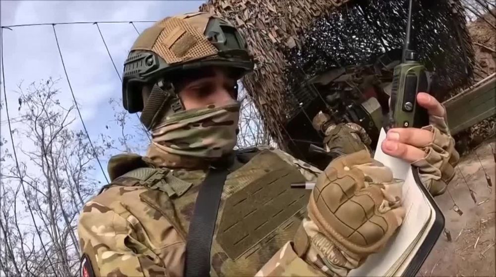 Расчет гаубицы «Мста-Б» 42-й мотострелковой дивизии группировки «Днепр» уничтожил наблюдательный пункт с личным составом ВСУ