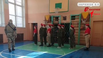 Подготовка юнармейцев команды «Патриот-85»к муниципальному этапу военно-патриотической игры «Зарница 2.0» идёт полным ходом