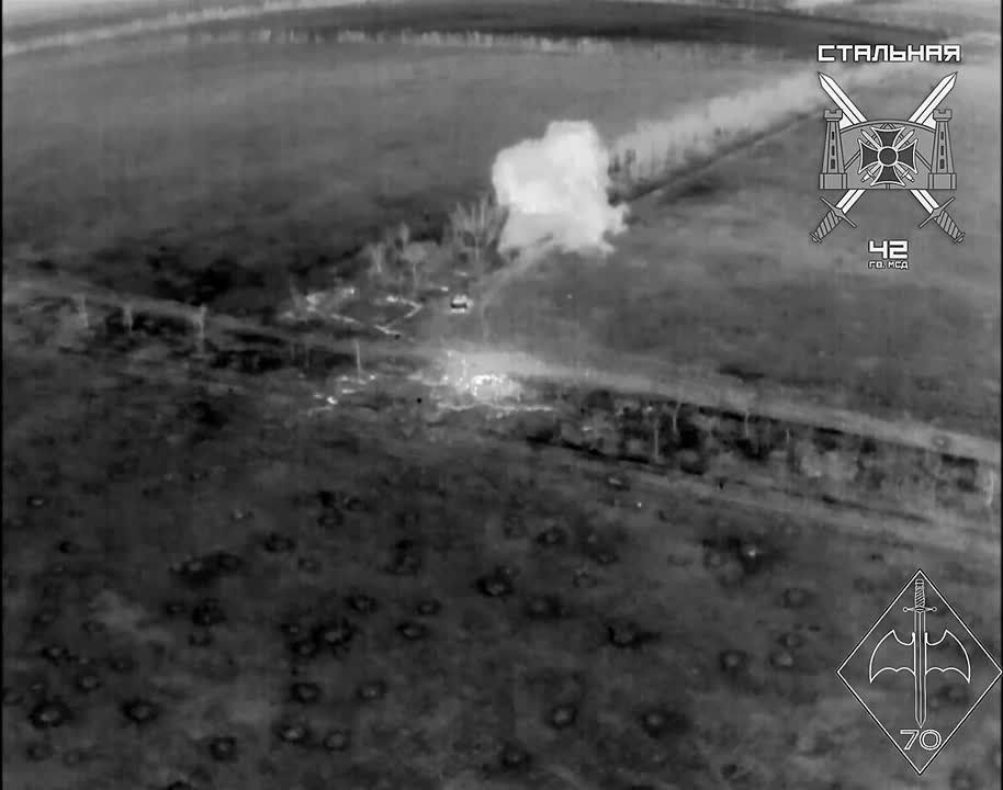 Операторы БПЛА 70-го гвардейского полка нанесли удар по позициям ВСУ на Ореховском направлении