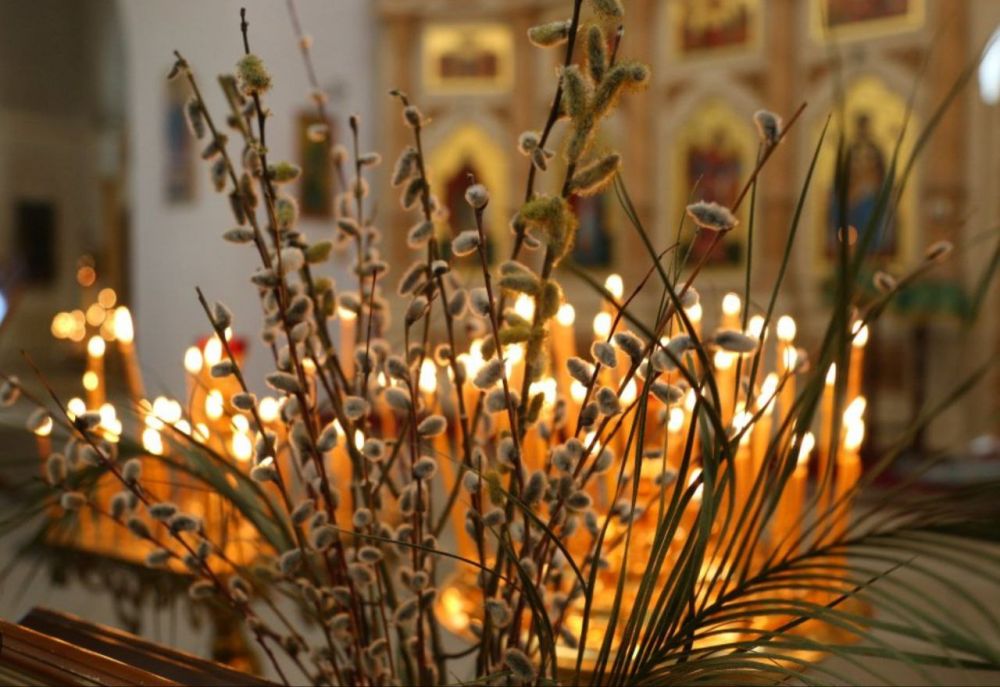 Поздравление Председателя Объединения профсоюзов России СОЦПРОФ Сергея Вострецова с праздником Вербного воскресенья