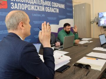 Состоялось заседание комитета Законодательного Собрания Запорожской области по государственному управлению и местному самоуправлению