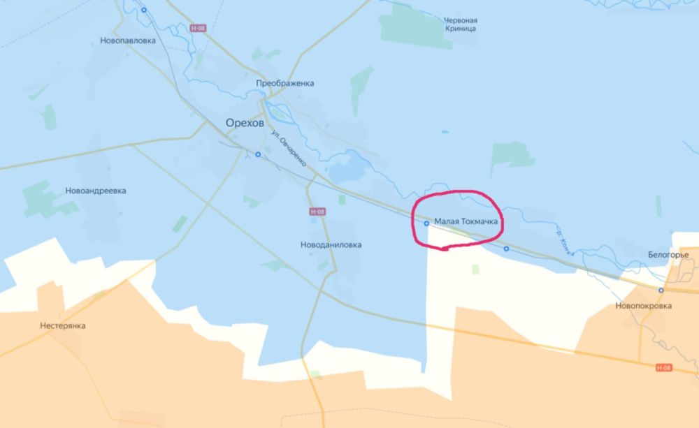 ВС РФ серьёзно продвинулись на восточном фланге Орехова на Запорожском направлении