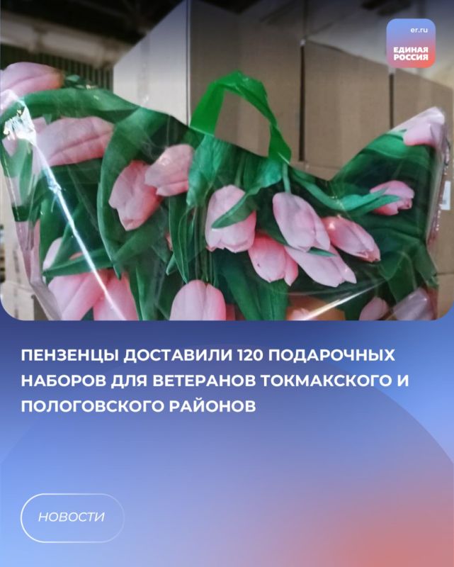 Шеф-регион Пензенская область доставила подарочные наборы для ветеранов Пологовского и Токмакского районов