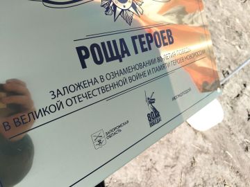 Егор Корякин: Сегодня открылась роща Героев
