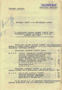 ФСБ России обнародовала рассекреченные материалы о работе сотрудников контрразведки «Смерш», которые освобождали юго-восток Украины в годы Великой Отечественной войны