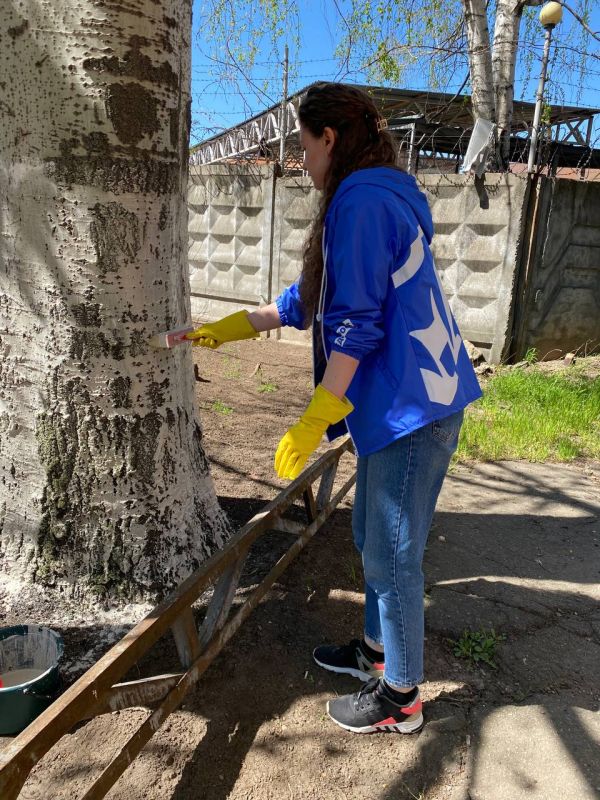 Председатель Пологовского окружного Совета депутатов приняла участие в субботнике, организованном Пологовской Администрацией