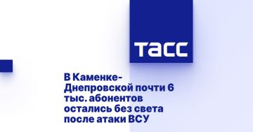 В Каменке-Днепровской почти 6 тыс. абонентов остались без света после атаки ВСУ