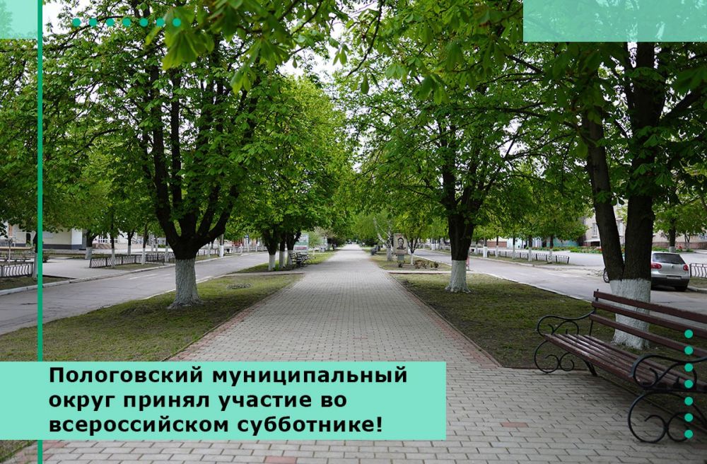 Пологовский муниципальный округ принял участие во Всероссийском субботнике!