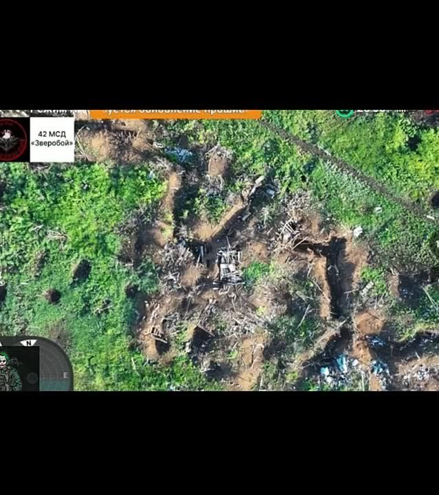 Уничтожение позиций всу на Ореховском направлении от 42 МСД