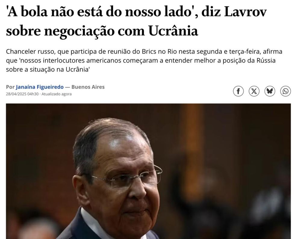 ��� ���������� ������ �� ���������� ��� ��������� ������� �������� � � �������� ����������� ������ "O Globo" �������� ������� �����: