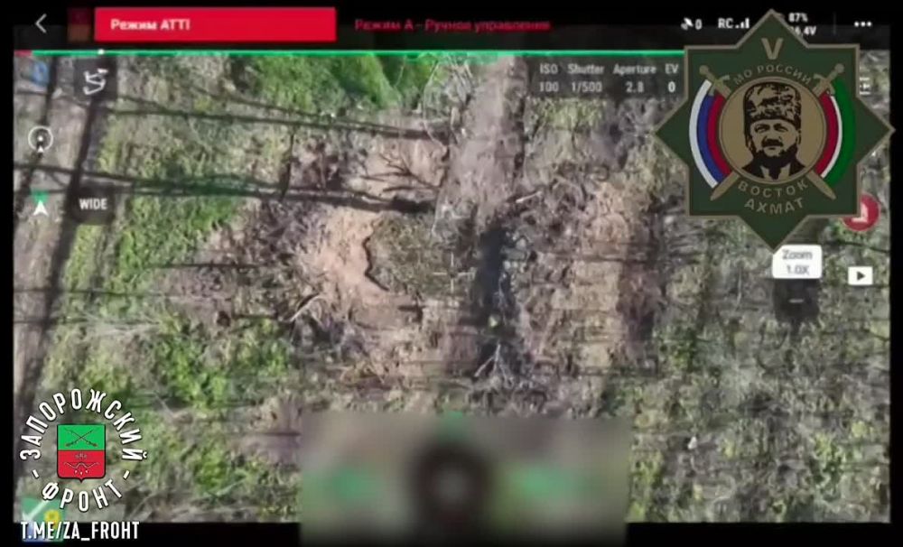 Бойцы батальона «Восток-Ахмат» поразили огневую точку противника на Ореховском направлении