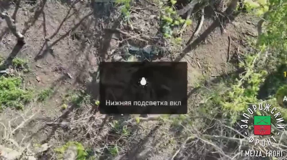 Запорожская область. Работа 392-го полка по выжиганию позиций противника