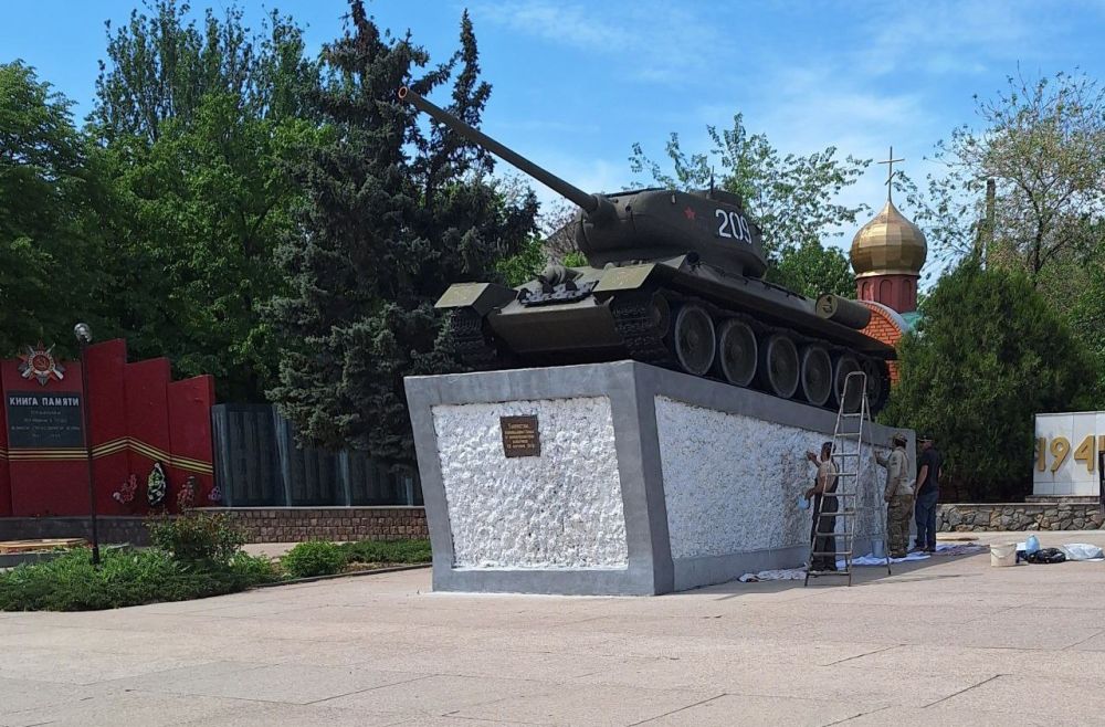 В Токмакском муниципальном округе проведены работы по ремонту памятников военной истории