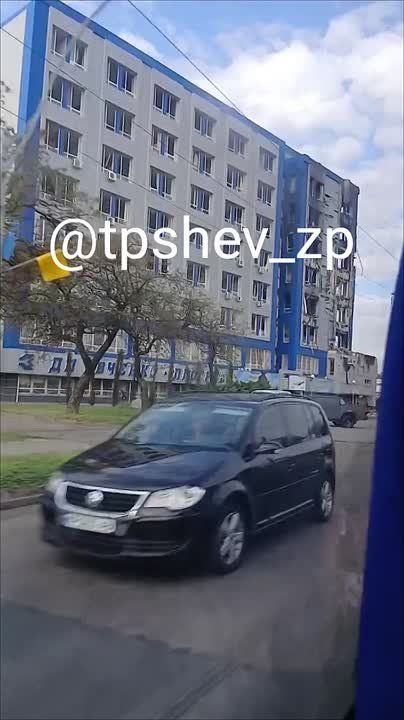 Последствия вчерашних ударов по Запорожью