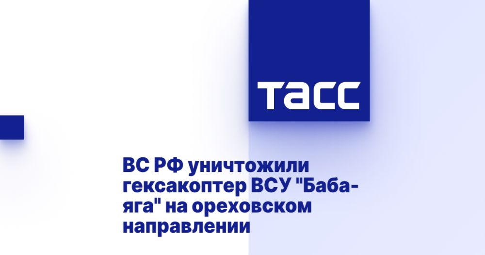 ВС РФ уничтожили гексакоптер ВСУ "Баба-яга" на ореховском направлении