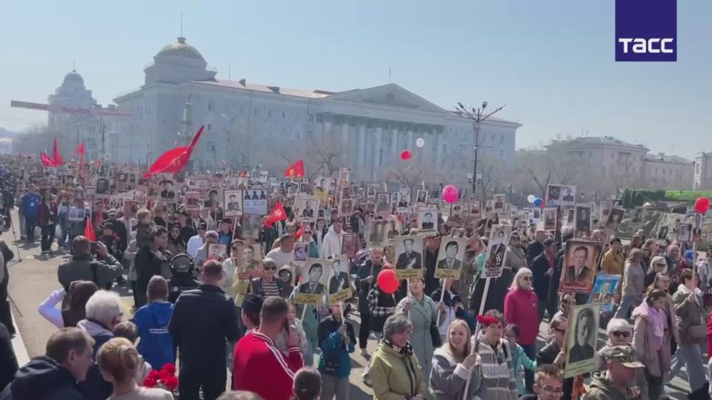 Парад Победы и шествие «Бессмертного полка» уже прошли на Дальнем Востоке