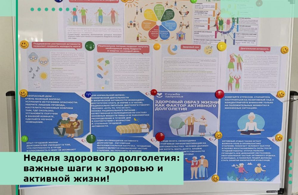 Неделя здорового долголетия: важные шаги к здоровью и активной жизни!