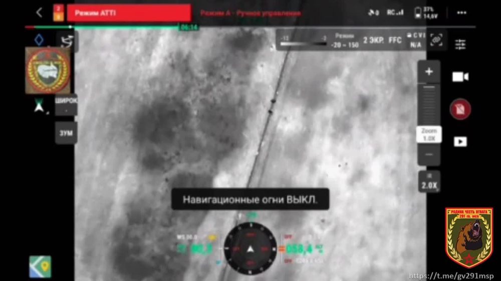 Боец 2-го мотострелкового батальона 291-го гвардейского полка с позывным «Тёмный» отработал по противнику на Запорожском направлении