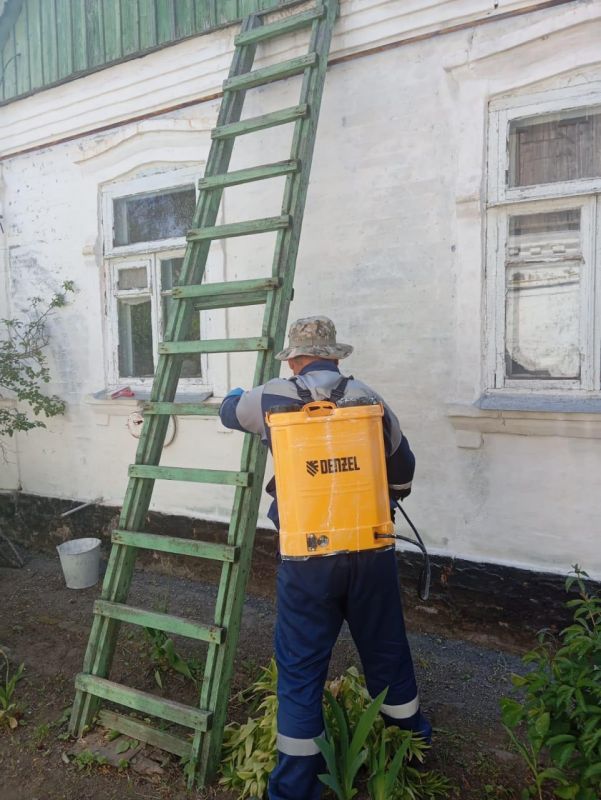 Забота о ветеранах Токмакского муниципального округа продолжается: ингушская бригада завершила благоустройство дома Екатерины Хиврич в Молочанске