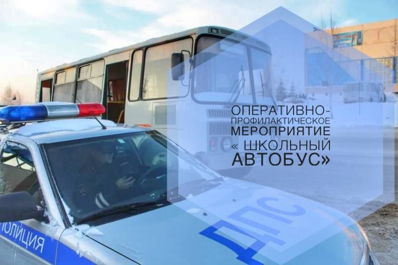 Сотрудники отдела Госавтоинспекции ОМВД России «Токмакский» проводят оперативно-профилактическое мероприятие «Школьный автобус»
