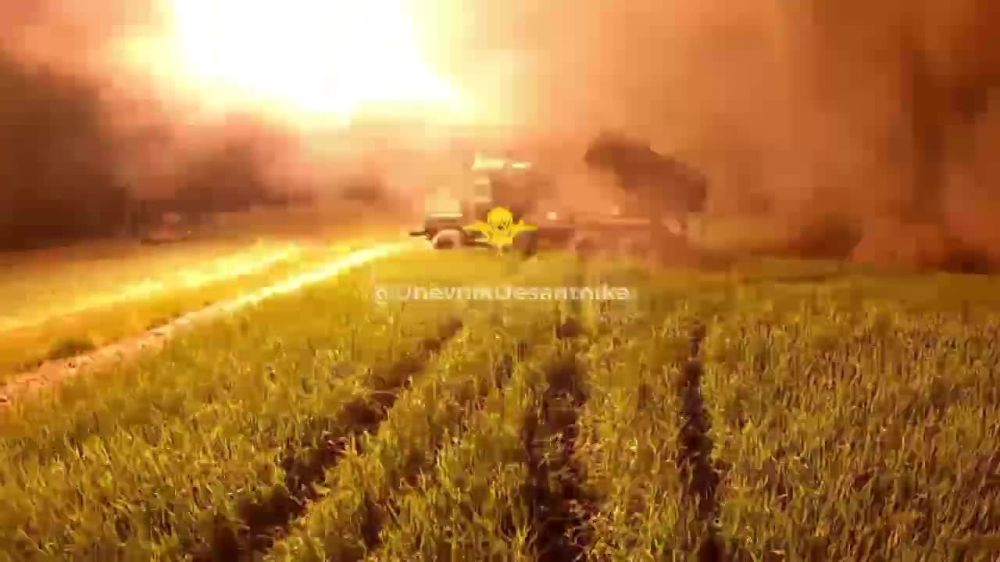 На Запорожском направлении под Орехово работает наш РСЗО "Град" по позициям и местам скопления личного состава противника