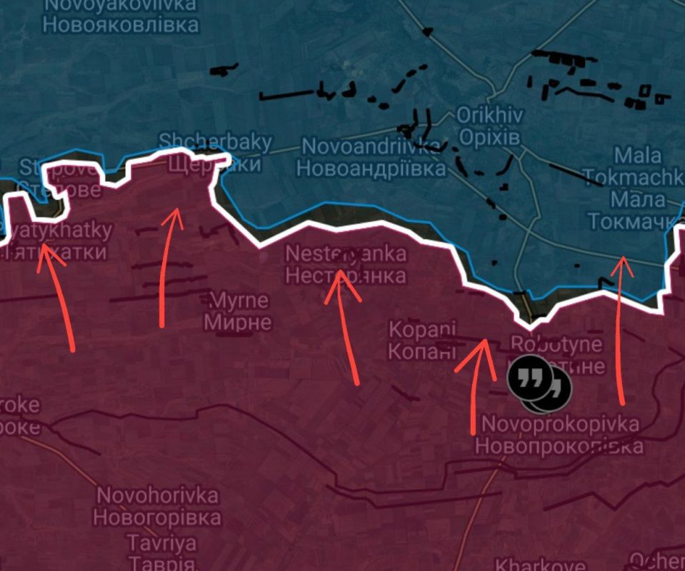Обстановка на Запорожском направлении