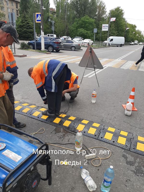 Новые «лежачие полицейские» установлены на дорогах Мелитополя
