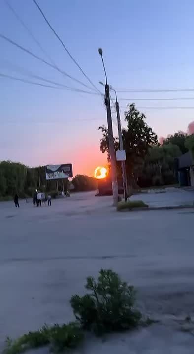 Момент детонации в Тернополе
