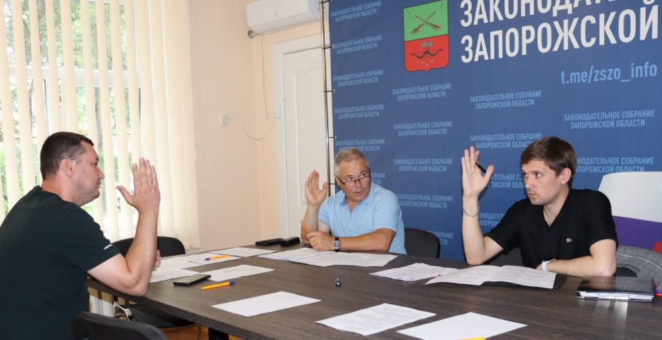 Состоялось заседание комитета Законодательного Собрания Запорожской области по культуре, спорту, туризму, экологии и делам молодежи