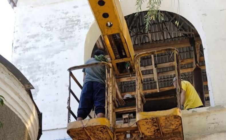 Аварийно-восстановительная бригада из Ингушетии продолжает ремонт социальных объектов в Молочанске