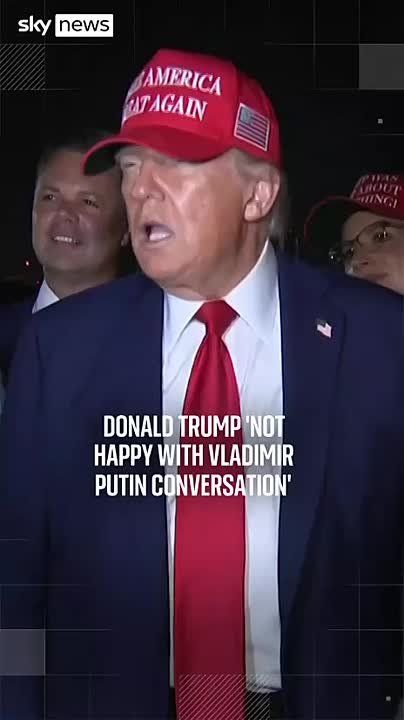 Трамп: Я очень разочарован сегодняшним разговором с президентом Путиным