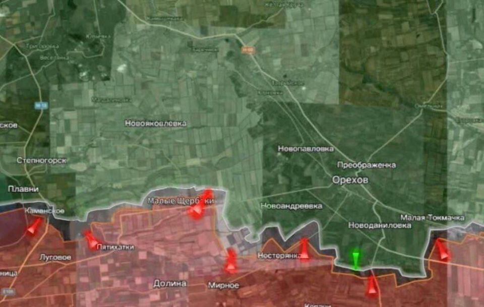 «На Запорожском направлении продолжаются позиционные бои в районе Щербаков