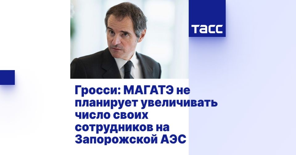 Гросси: МАГАТЭ не планирует увеличивать число своих сотрудников на Запорожской АЭС
