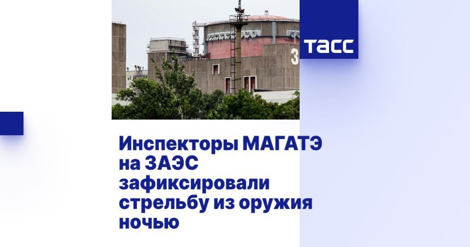 Инспекторы МАГАТЭ на ЗАЭС зафиксировали стрельбу из оружия ночью