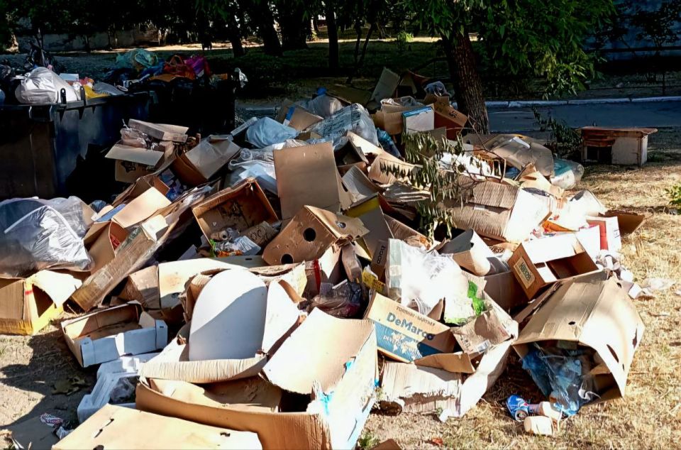 Недобросовестные предприниматели города Днепрорудное организовали несанкционированную свалку вторсырья