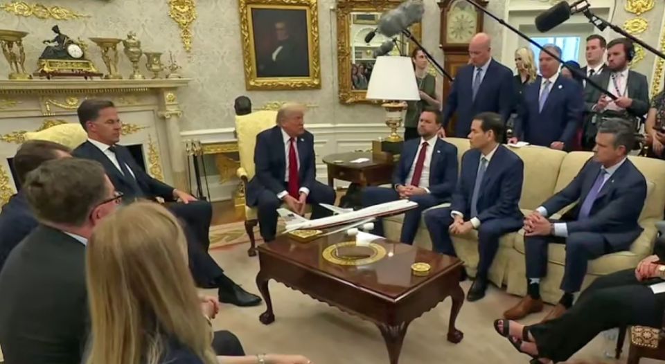 Президент США Дональд Трамп в Белом доме провел встречу с генеральным секретарем НАТО Марком Рютте