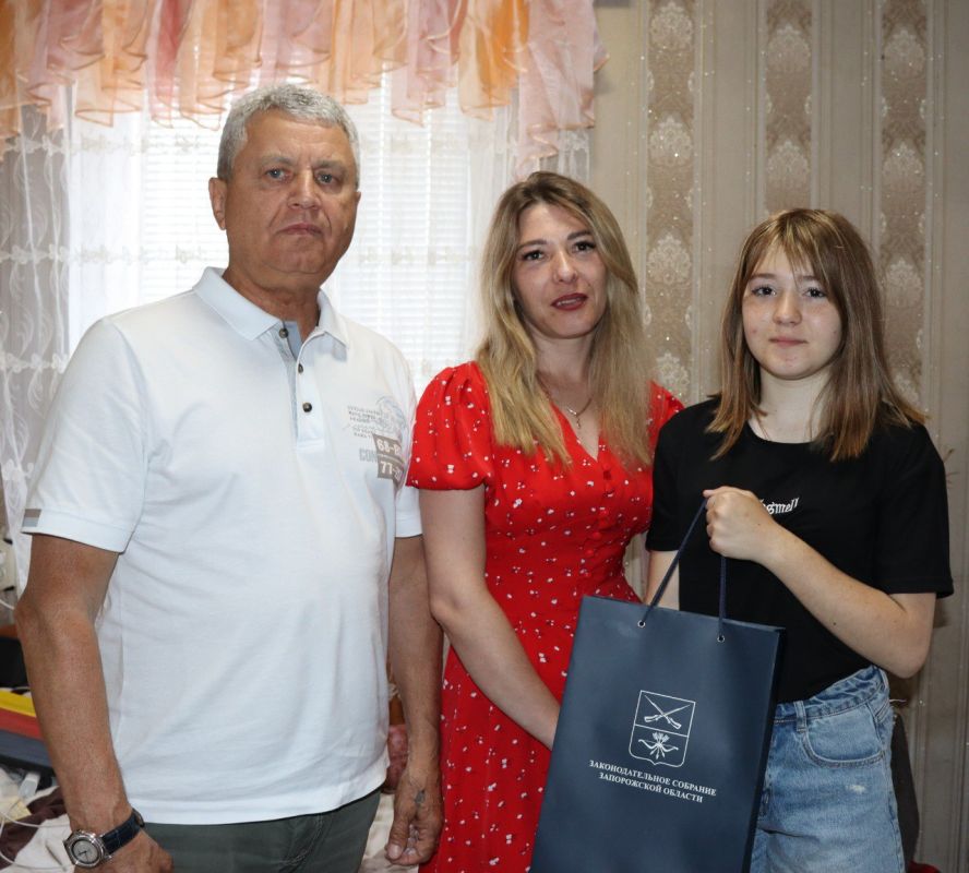 Председатель Заксобрания Запорожской области посетил семью Кавалера Ордена Мужества