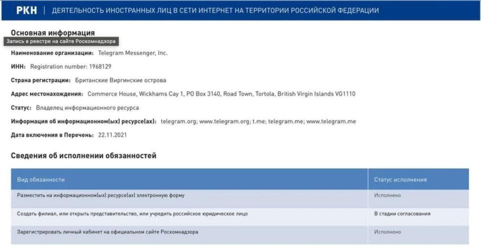Telegram ����� ����������� ����������������� � ������