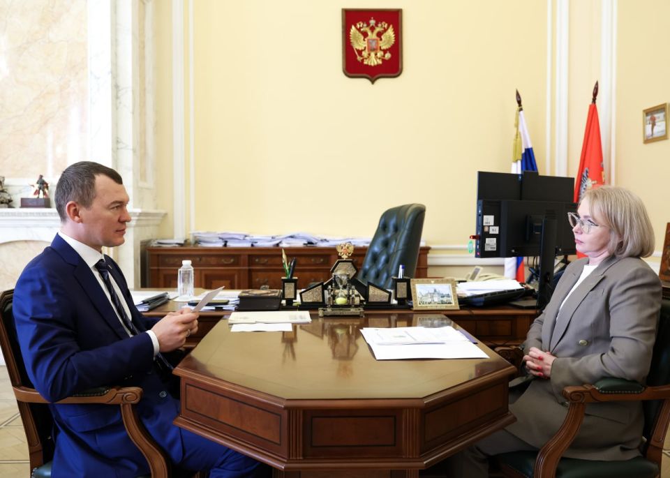 Ирина Гехт: Провели рабочую встречу с министром спорта РФ Михаилом Владимировичем Дегтяревым