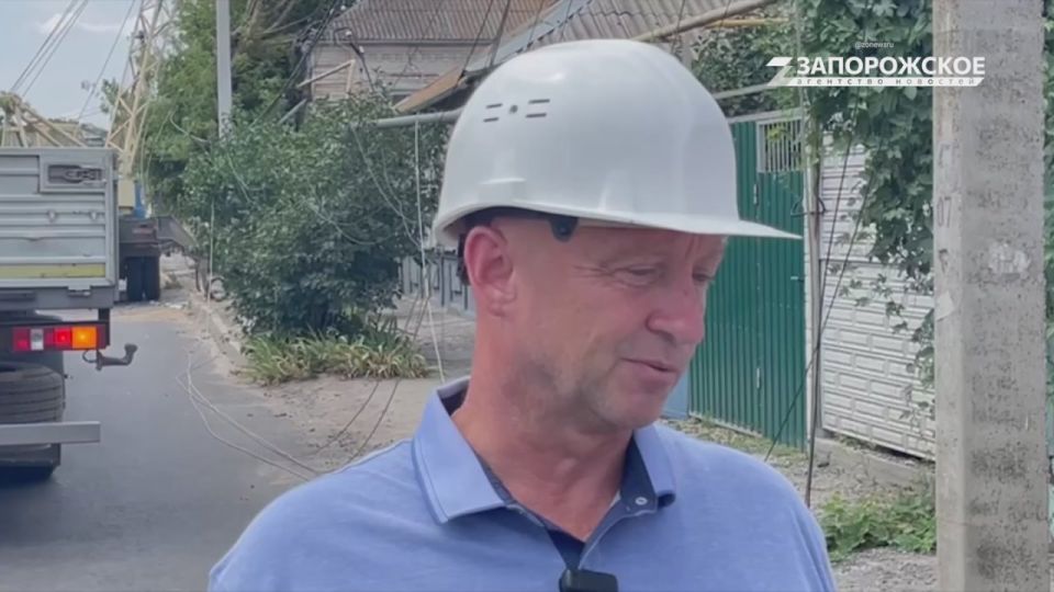 Экстремальная жара не помешала энергетикам восстановить электроснабжение в Запорожской области