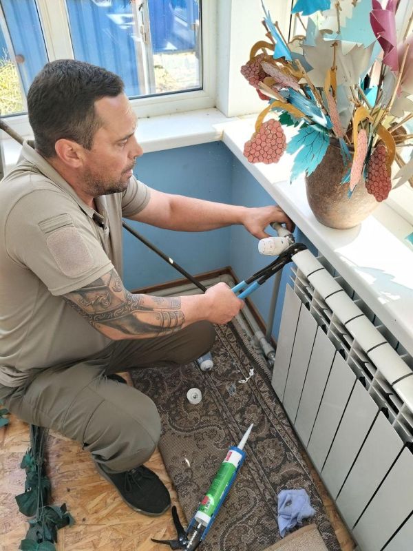 Пензенские специалисты готовят детский сад села Чапаевка Пологовского МО к предстоящему отопительному сезону