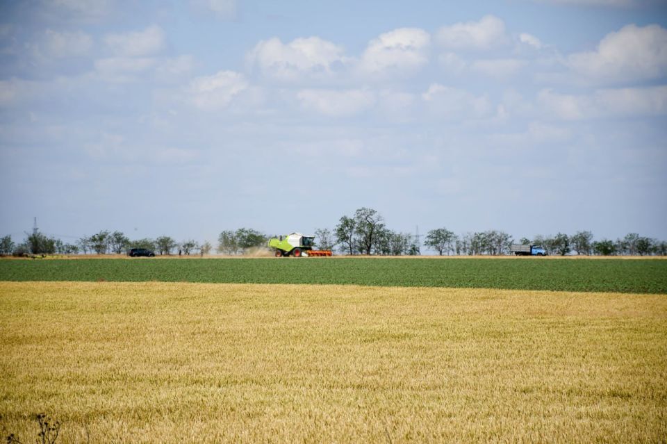 Уборочная кампания в Приазовском МО продолжается